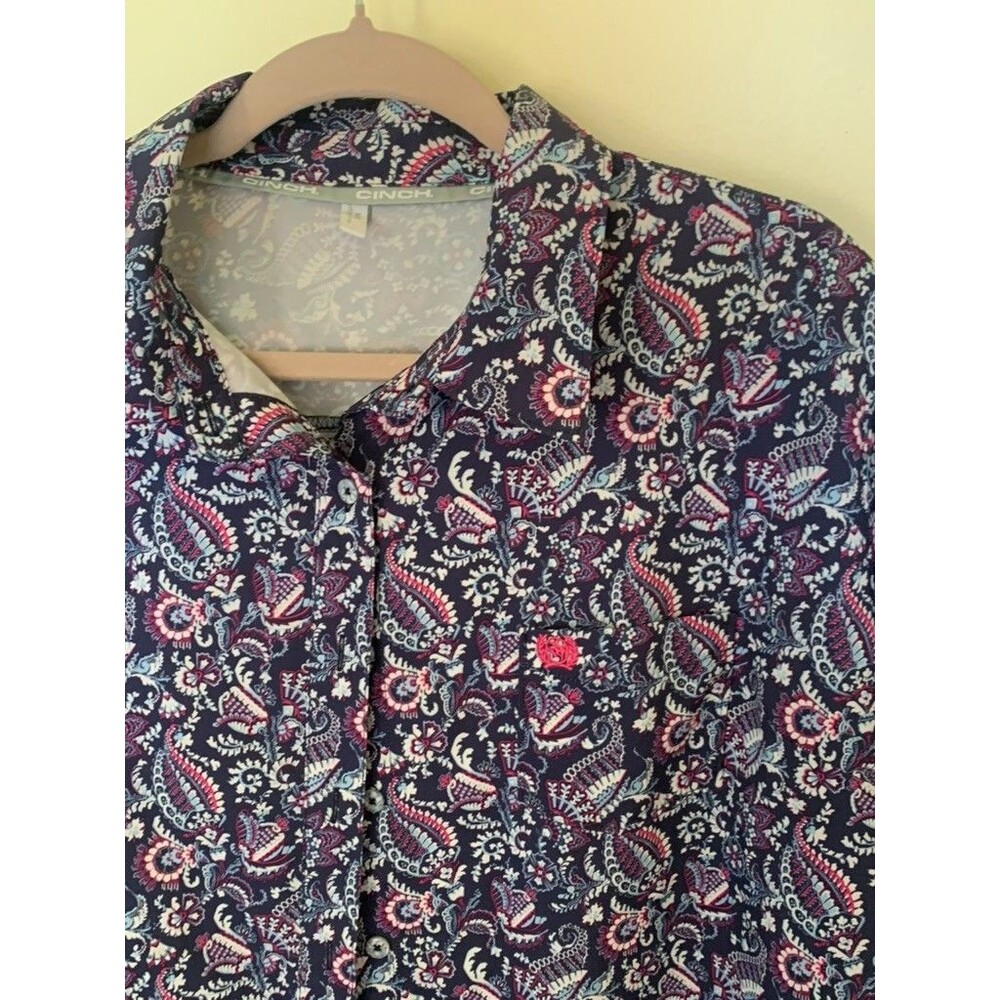 Cinch Womens ArenaFlex long sleeve button up collared shirt XXL western
